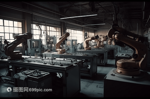 组装复杂机械和电子产品的机械臂